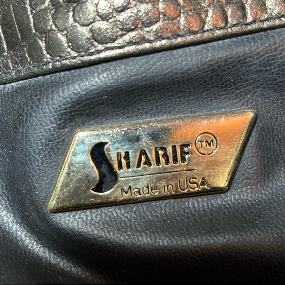 SHARIF Metallic Animal Print Bucket Drawstring Bag - Picture 14 of 16